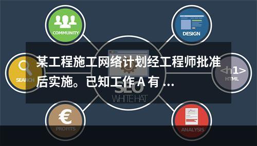 某工程施工网络计划经工程师批准后实施。已知工作 A 有 5