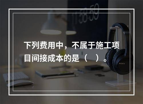 下列费用中，不属于施工项目间接成本的是（　）。