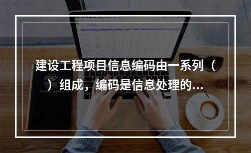 建设工程项目信息编码由一系列（　）组成，编码是信息处理的一项