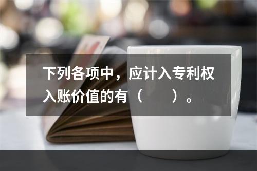 下列各项中，应计入专利权入账价值的有（　　）。