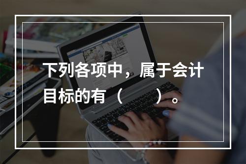 下列各项中，属于会计目标的有（　　）。