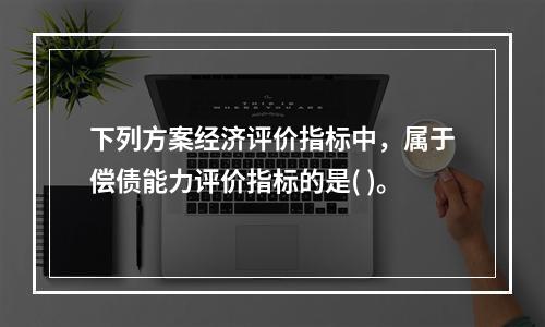 下列方案经济评价指标中，属于偿债能力评价指标的是( )。