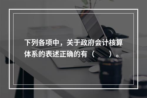 下列各项中，关于政府会计核算体系的表述正确的有（　　）。