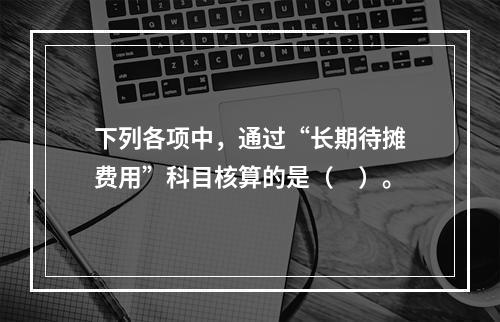 下列各项中，通过“长期待摊费用”科目核算的是（　）。