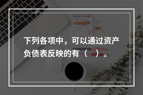 下列各项中，可以通过资产负债表反映的有（　）。