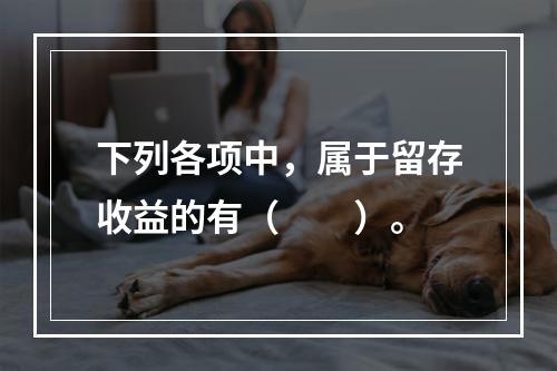 下列各项中，属于留存收益的有（　　）。