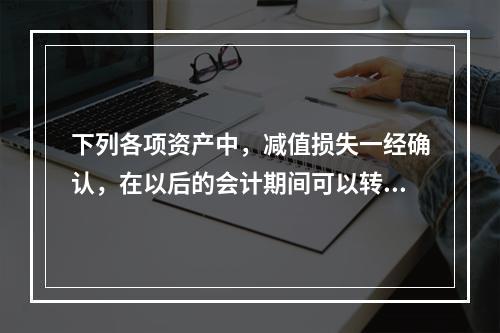 下列各项资产中，减值损失一经确认，在以后的会计期间可以转回的