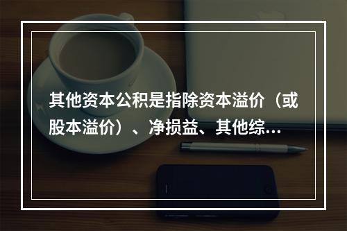 其他资本公积是指除资本溢价（或股本溢价）、净损益、其他综合收