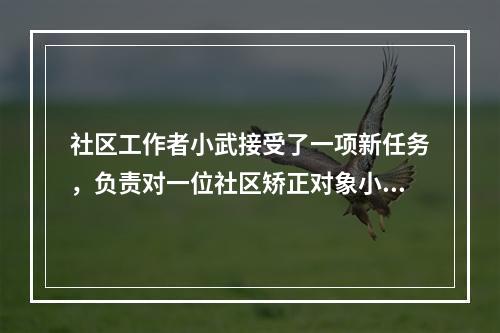 社区工作者小武接受了一项新任务，负责对一位社区矫正对象小付进