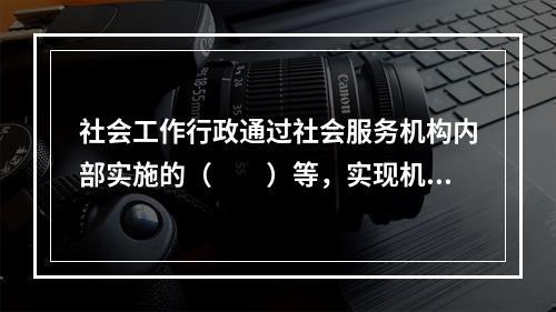 社会工作行政通过社会服务机构内部实施的（　　）等，实现机构高