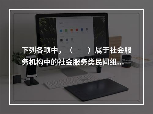 下列各项中，（　　）属于社会服务机构中的社会服务类民间组织。