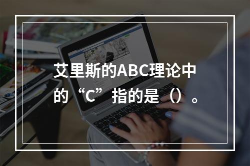 艾里斯的ABC理论中的“C”指的是（）。