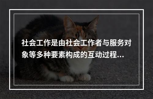 社会工作是由社会工作者与服务对象等多种要素构成的互动过程。关