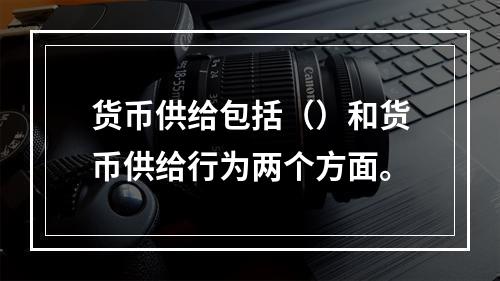 货币供给包括（）和货币供给行为两个方面。