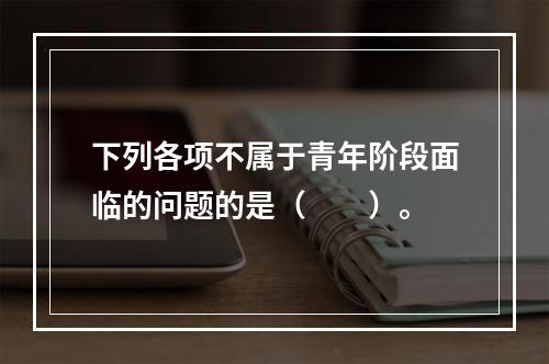 下列各项不属于青年阶段面临的问题的是（　　）。