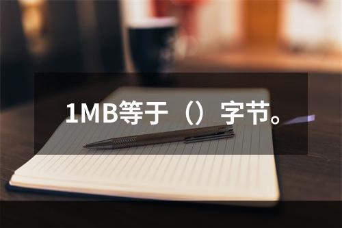 1MB等于（）字节。