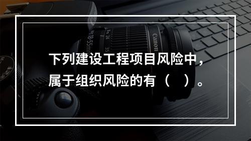 下列建设工程项目风险中，属于组织风险的有（　）。