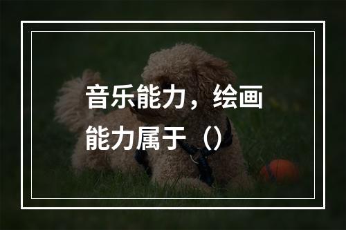 音乐能力，绘画能力属于（）