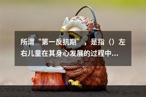 所谓“第一反抗期”，是指（）左右儿童在其身心发展的过程中所表