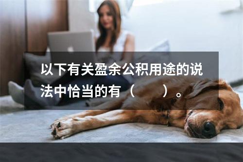 以下有关盈余公积用途的说法中恰当的有（　　）。