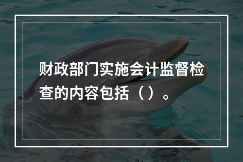 财政部门实施会计监督检查的内容包括（ ）。