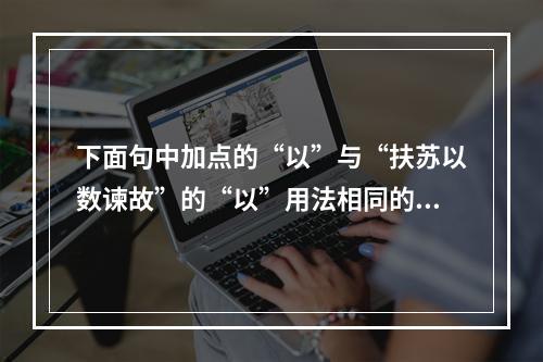 下面句中加点的“以”与“扶苏以数谏故”的“以”用法相同的一项