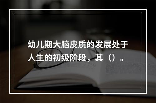 幼儿期大脑皮质的发展处于人生的初级阶段，其（）。