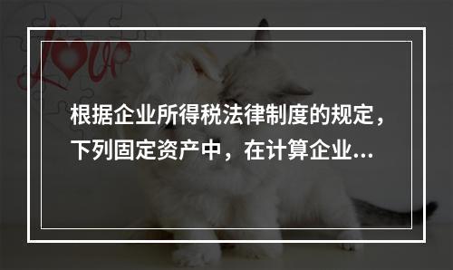 根据企业所得税法律制度的规定，下列固定资产中，在计算企业所得