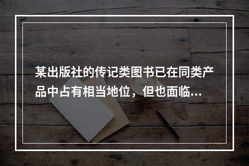 某出版社的传记类图书已在同类产品中占有相当地位，但也面临着