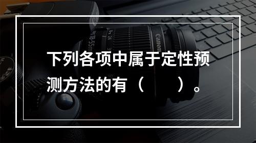 下列各项中属于定性预测方法的有（　　）。