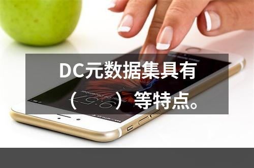 DC元数据集具有（　　）等特点。