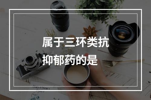 属于三环类抗抑郁药的是