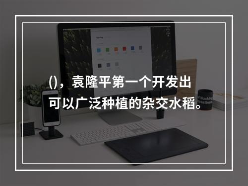 ()，袁隆平第一个开发出可以广泛种植的杂交水稻。