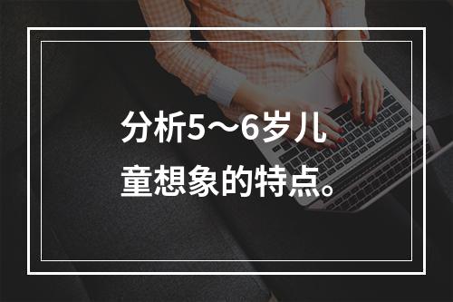 分析5～6岁儿童想象的特点。