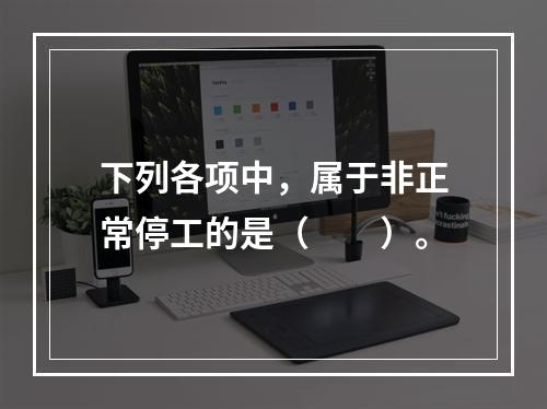 下列各项中，属于非正常停工的是（　　）。