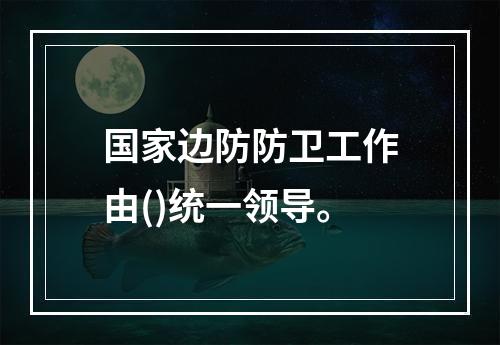 国家边防防卫工作由()统一领导。