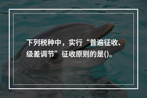 下列税种中，实行“普遍征收、级差调节”征收原则的是()。