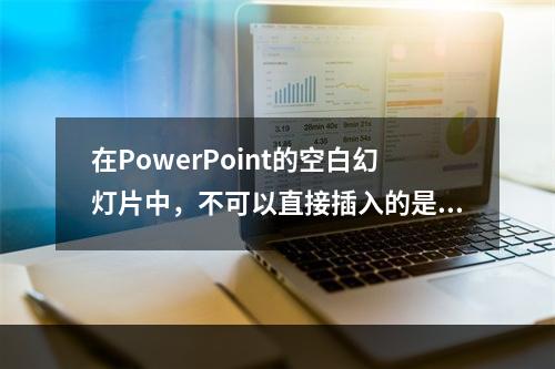 在PowerPoint的空白幻灯片中，不可以直接插入的是（　