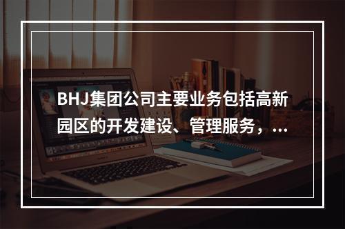 BHJ集团公司主要业务包括高新园区的开发建设、管理服务，高新