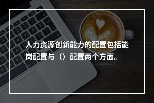 人力资源创新能力的配置包括能岗配置与（）配置两个方面。