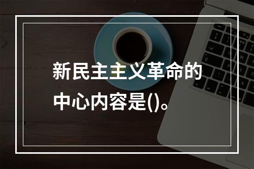 新民主主义革命的中心内容是()。