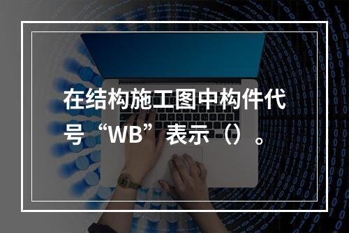 在结构施工图中构件代号“WB”表示（）。