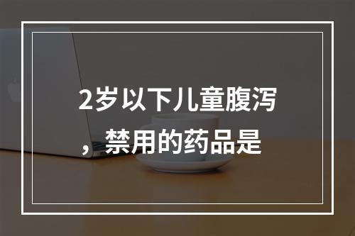 2岁以下儿童腹泻，禁用的药品是