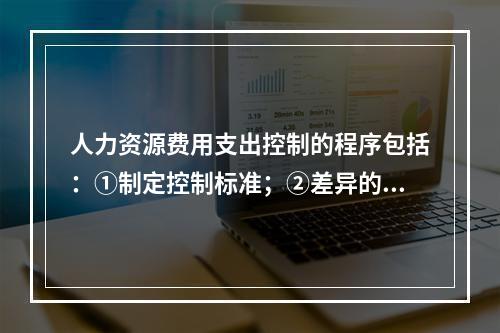 人力资源费用支出控制的程序包括：①制定控制标准；②差异的处理