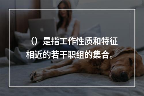 （）是指工作性质和特征相近的若干职组的集合。