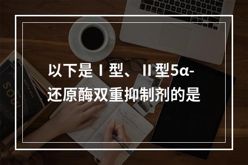 以下是Ⅰ型、Ⅱ型5α-还原酶双重抑制剂的是