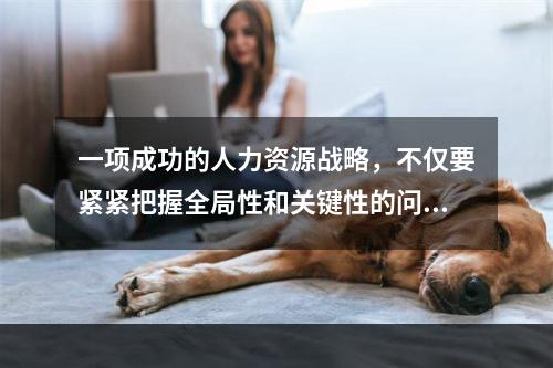 一项成功的人力资源战略，不仅要紧紧把握全局性和关键性的问题，