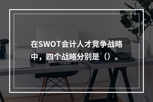 在SWOT会计人才竞争战略中，四个战略分别是（）。