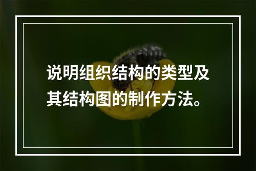 说明组织结构的类型及其结构图的制作方法。