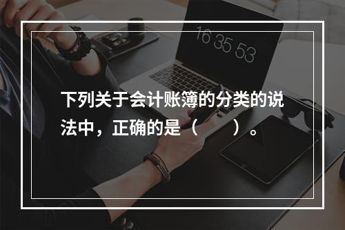 下列关于会计账簿的分类的说法中，正确的是（　　）。